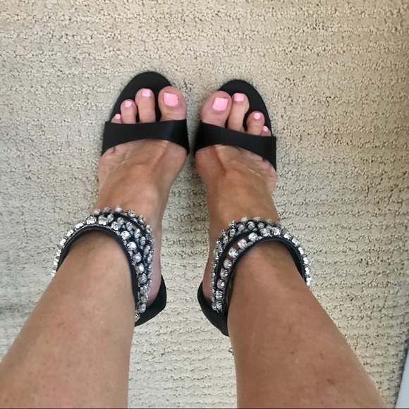 Betsy Johnson Satin Embellishment High Heel Sandal - Picture 2 of 7